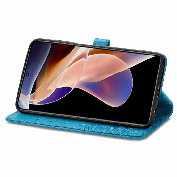 Mandala Flower Embossed Flip Leather Phone Case For Xiaomi Redmi Note 11 Pro / 11 Pro+