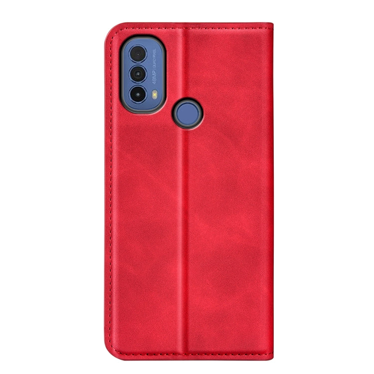 For Motorola Moto E30 / E40 Retro-skin Magnetic Suction Leather Phone Case