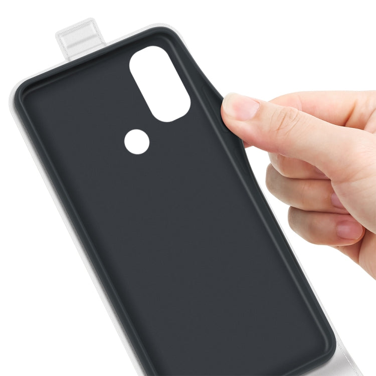 For Motorola Moto E30 / E40 R64 Texture Single Vertical Flip Leather Phone Case