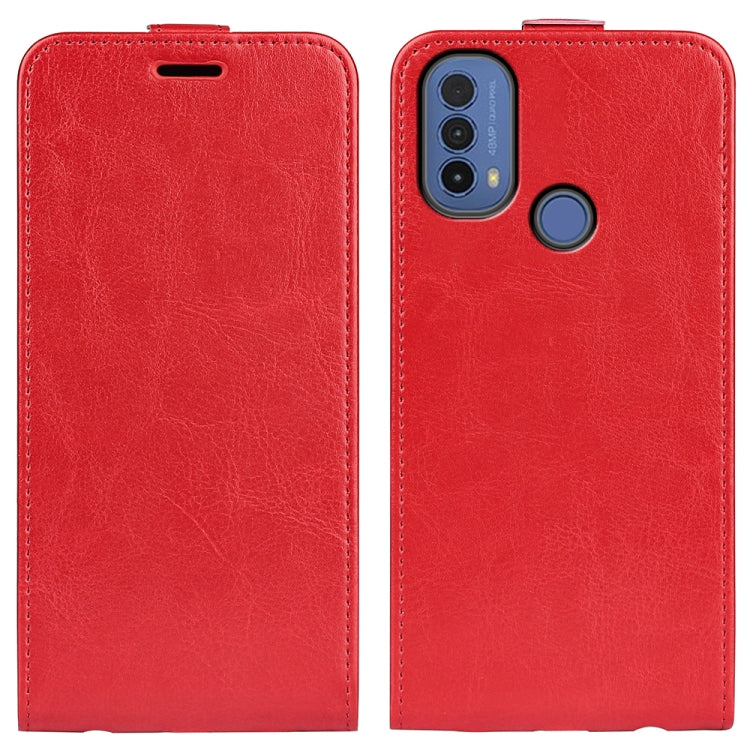 For Motorola Moto E30 / E40 R64 Texture Single Vertical Flip Leather Phone Case