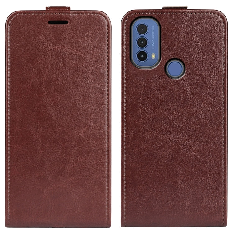 For Motorola Moto E30 / E40 R64 Texture Single Vertical Flip Leather Phone Case