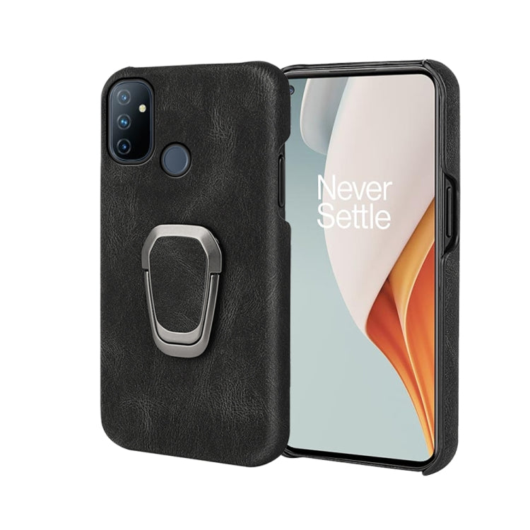 For OnePlus Nord N100 Ring Holder PU Phone Case