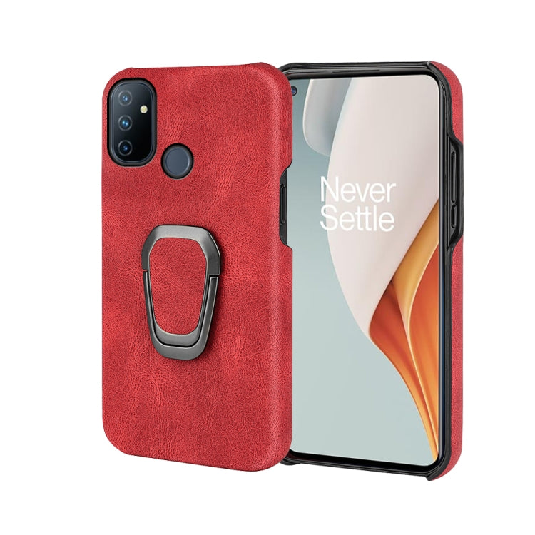 For OnePlus Nord N100 Ring Holder PU Phone Case