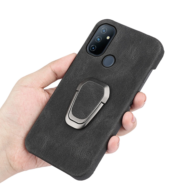 For OnePlus Nord N100 Ring Holder PU Phone Case