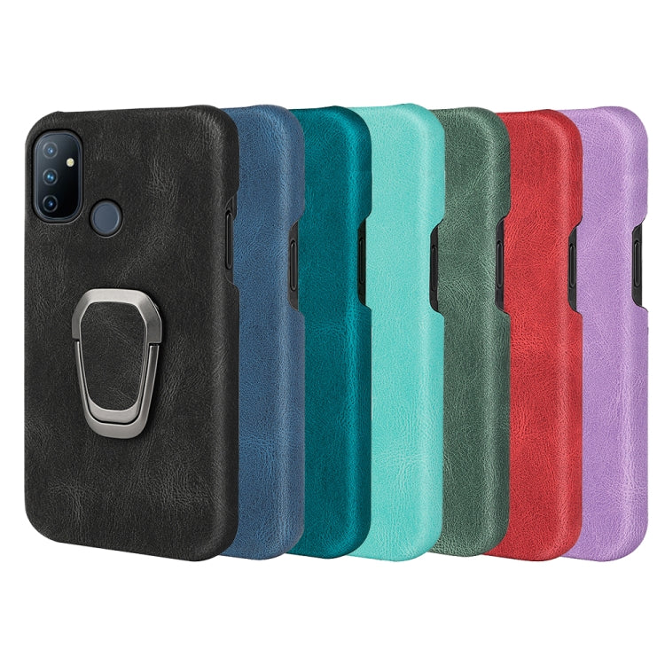 For OnePlus Nord N100 Ring Holder PU Phone Case