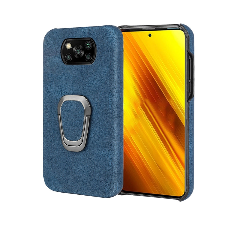 Ring Holder PU Phone Case For Xiaomi Poco X3 / X3 NFC / Poco X3 Pro