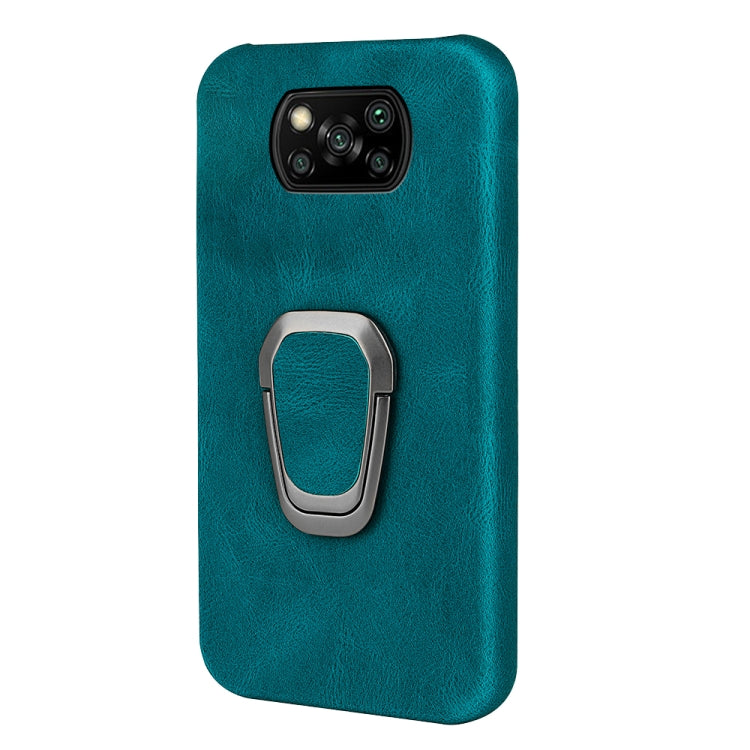 Ring Holder PU Phone Case For Xiaomi Poco X3 / X3 NFC / Poco X3 Pro