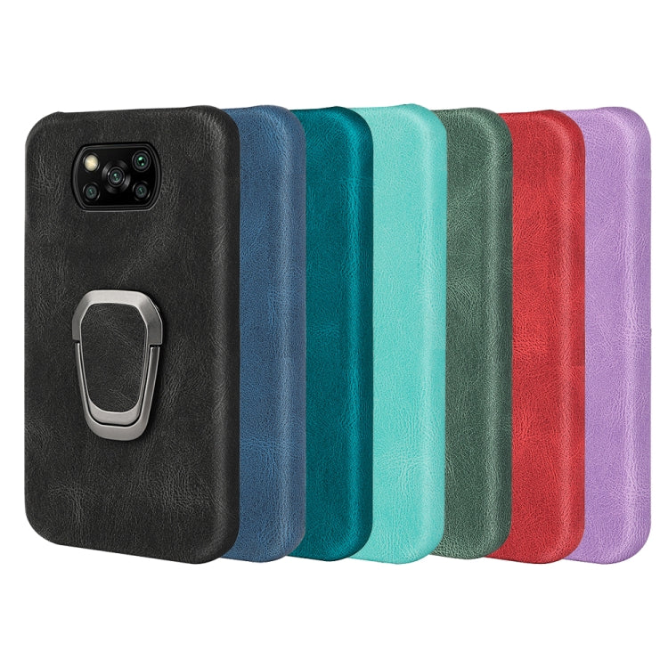 Ring Holder PU Phone Case For Xiaomi Poco X3 / X3 NFC / Poco X3 Pro