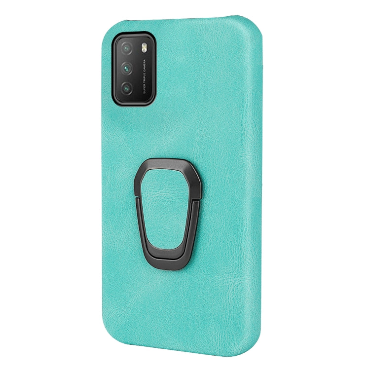 Ring Holder PU Phone Case For Xiaomi Poco M3