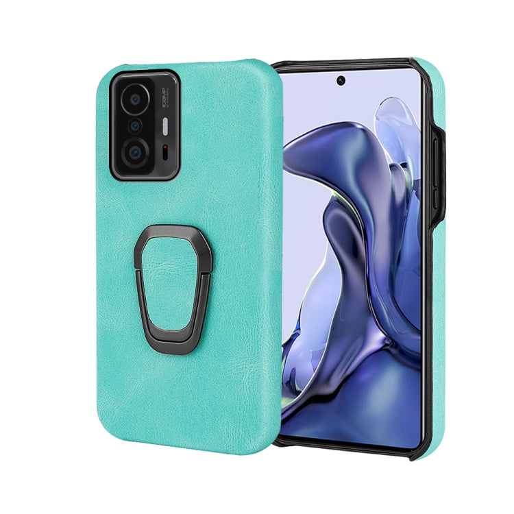 Ring Holder PU Phone Case For Xiaomi Mi 11T / 11T Pro