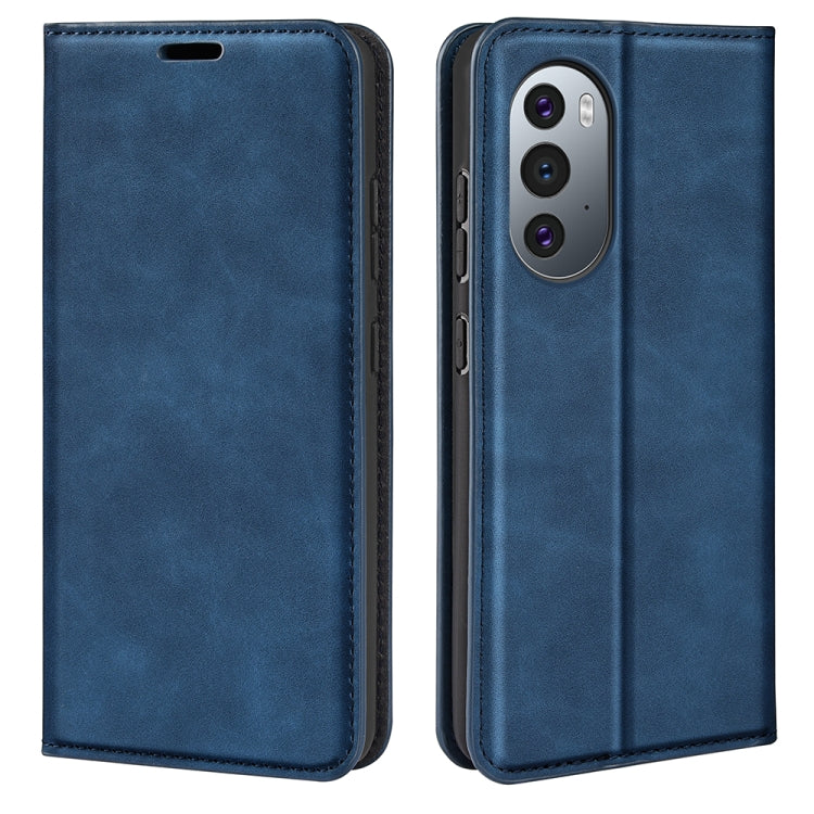 For Motorola Edge X30 Retro-skin Magnetic Suction Leather Phone Case