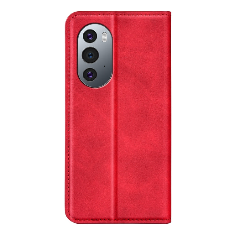 For Motorola Edge X30 Retro-skin Magnetic Suction Leather Phone Case