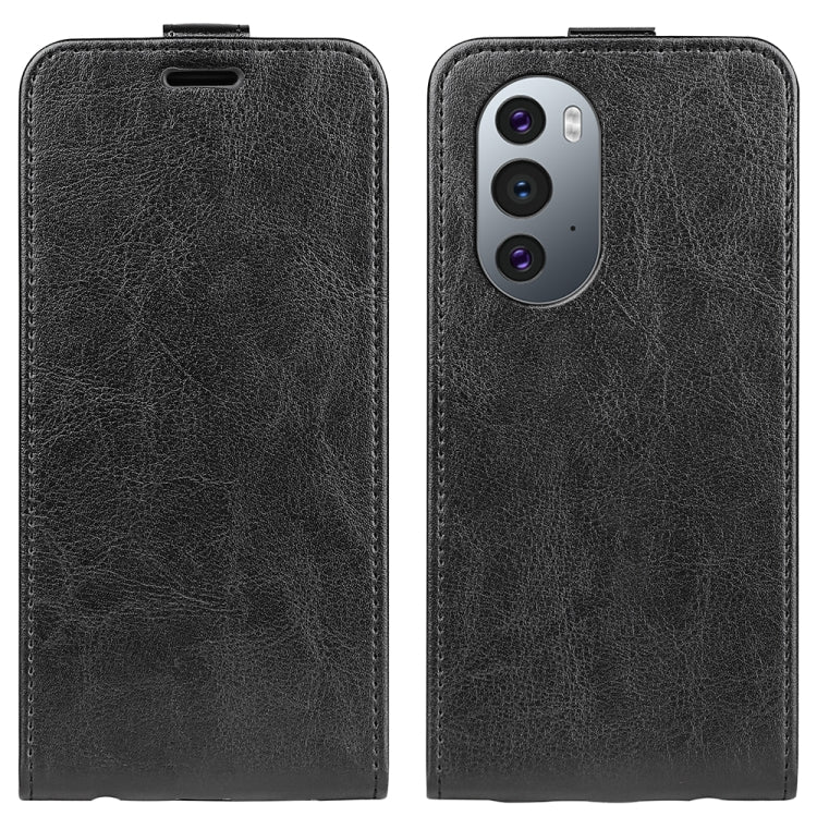 For Motorola Edge X30 R64 Texture Single Vertical Flip Leather Phone Case