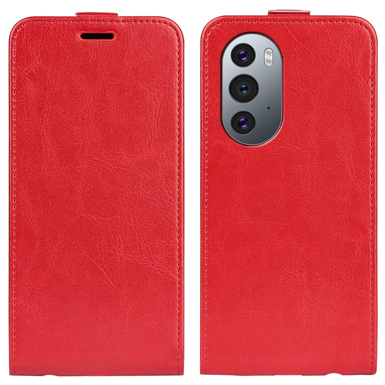 For Motorola Edge X30 R64 Texture Single Vertical Flip Leather Phone Case
