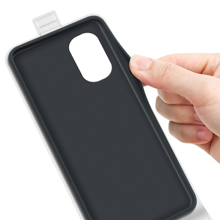 For Motorola Moto G31 4G R64 Texture Single Vertical Flip Leather Phone Case