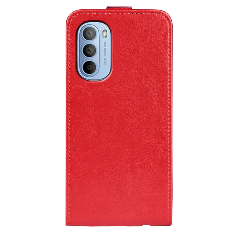 For Motorola Moto G31 4G R64 Texture Single Vertical Flip Leather Phone Case
