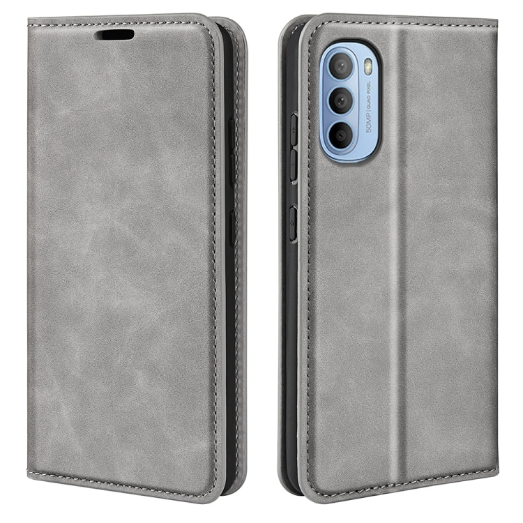 For Motorola Moto G31 4G Retro-skin Magnetic Suction Leather Phone Case