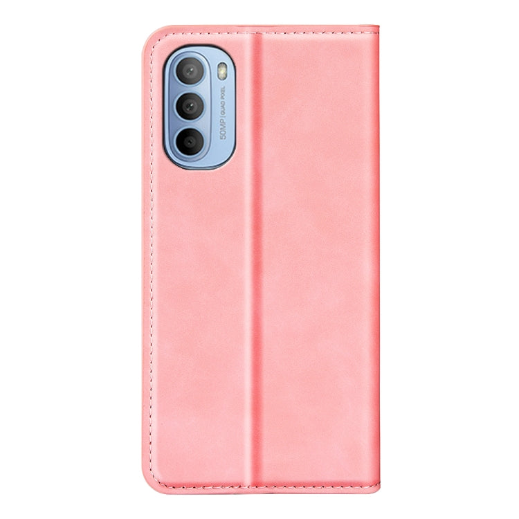 For Motorola Moto G31 4G Retro-skin Magnetic Suction Leather Phone Case