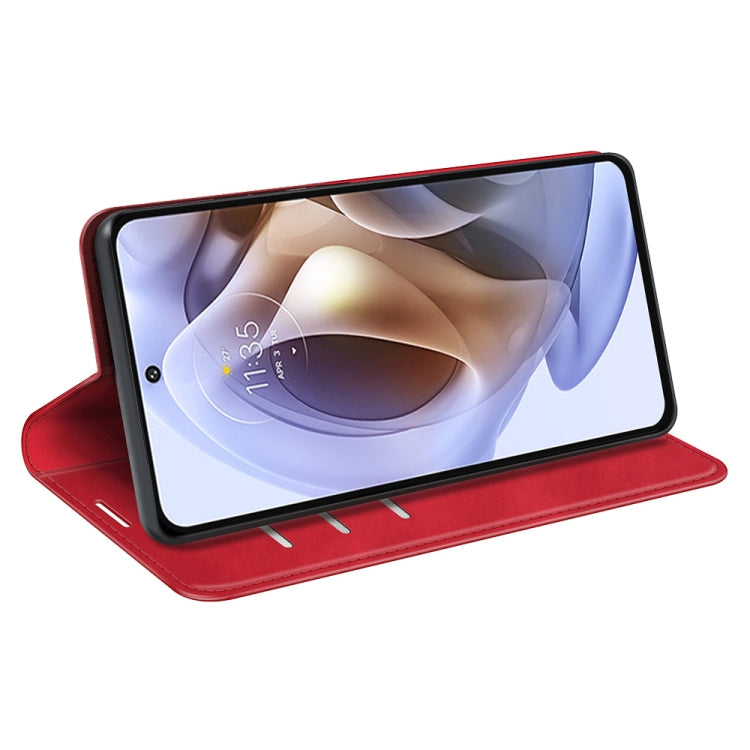 For Motorola Moto G31 4G Retro-skin Magnetic Suction Leather Phone Case