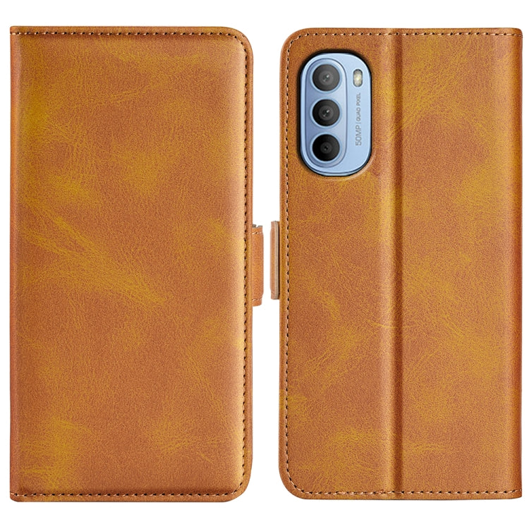 For Motorola Moto G31 4G Dual-side Magnetic Buckle Leather Phone Case
