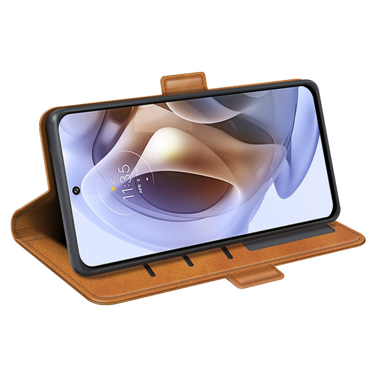 For Motorola Moto G31 4G Dual-side Magnetic Buckle Leather Phone Case