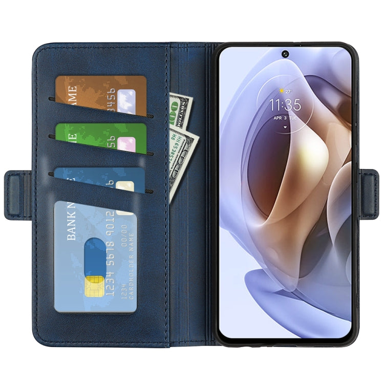 For Motorola Moto G31 4G Dual-side Magnetic Buckle Leather Phone Case