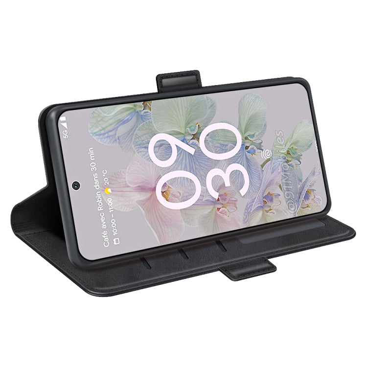 For Google Pixel 6a Dual-side Magnetic Buckle Leather Phone Case