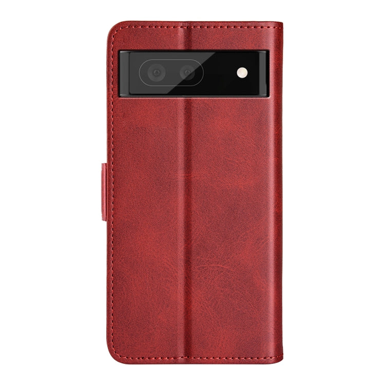 For Google Pixel 6a Dual-side Magnetic Buckle Leather Phone Case