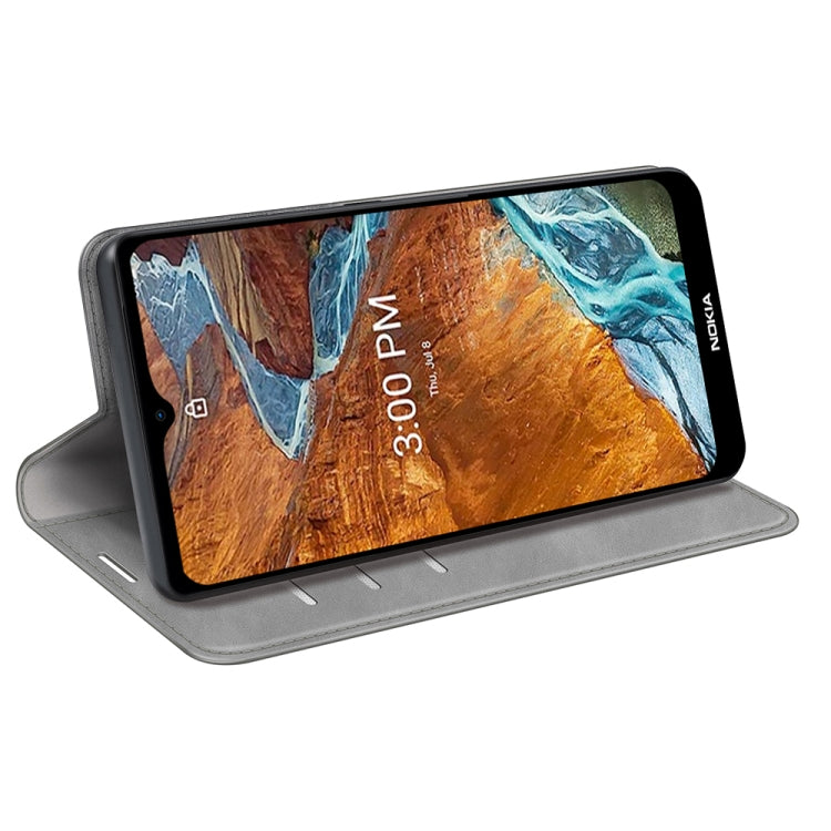 For Nokia G300 Retro-skin Magnetic Suction Leather Phone Case