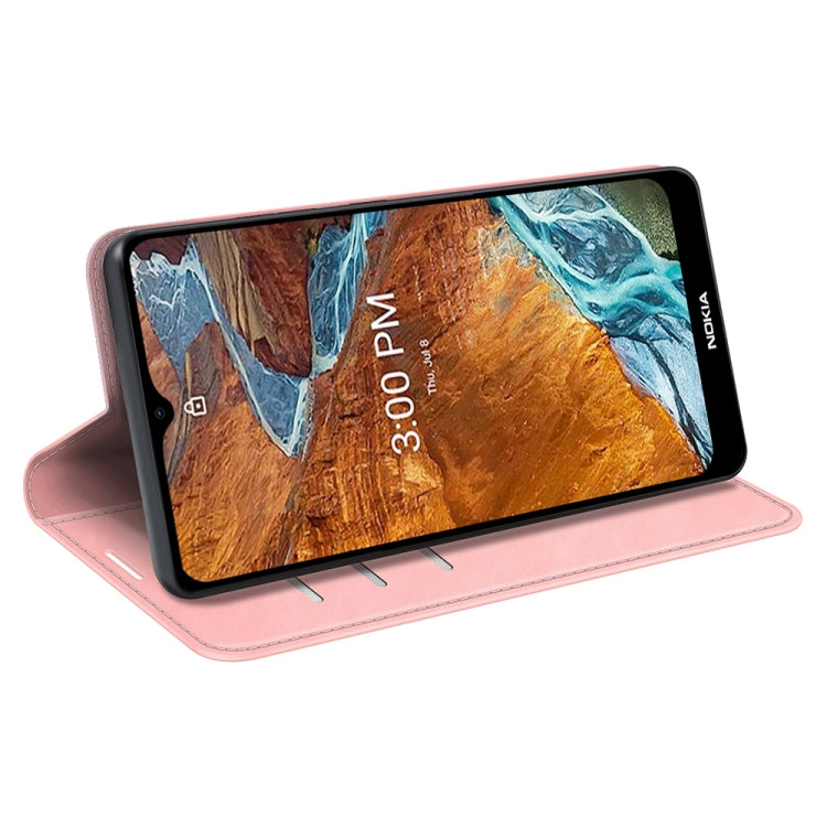 For Nokia G300 Retro-skin Magnetic Suction Leather Phone Case