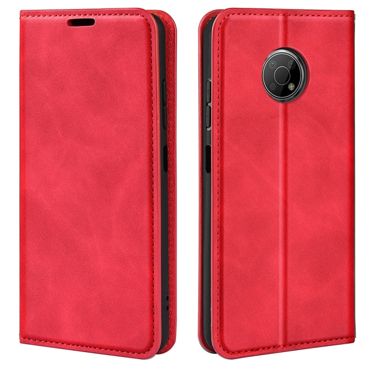 For Nokia G300 Retro-skin Magnetic Suction Leather Phone Case