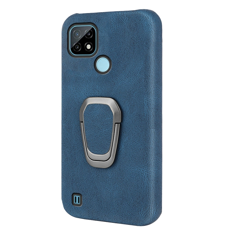 Ring Holder PU Phone Case For OPPO Realme C21