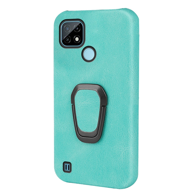 Ring Holder PU Phone Case For OPPO Realme C21