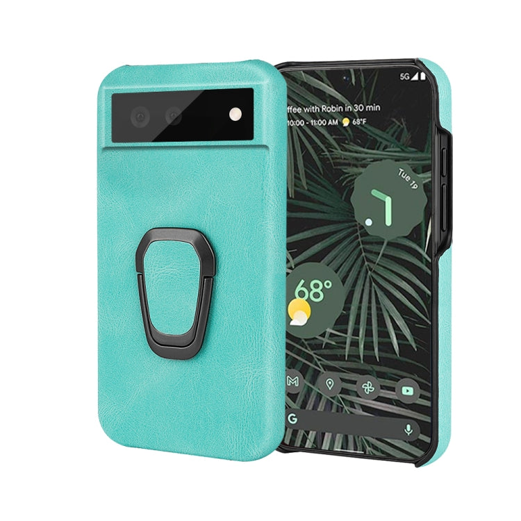 For Google Pixel 6 Pro Ring Holder PU Phone Case