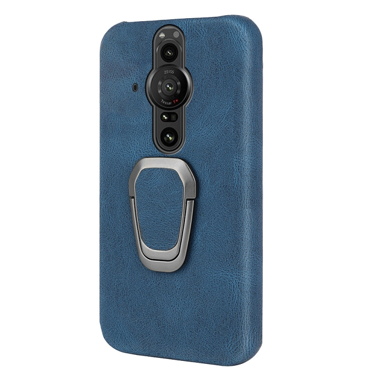 For Sony Xperia Pro-I Ring Holder PU Phone Case