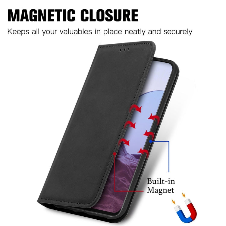 For OnePlus Nord N20 5G Retro Skin Feel Magnetic Leather Case