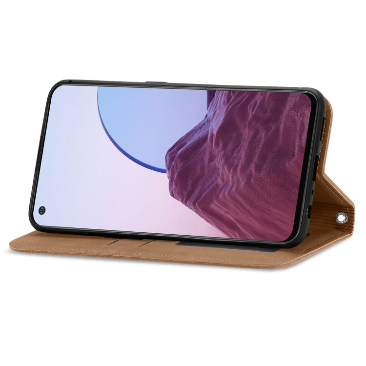 For OnePlus Nord N20 5G Retro Skin Feel Magnetic Leather Case