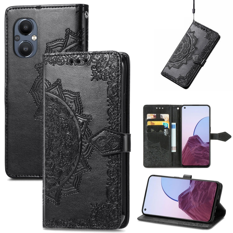 For OnePlus Nord N20 5G Mandala Flower Embossed Leather Case