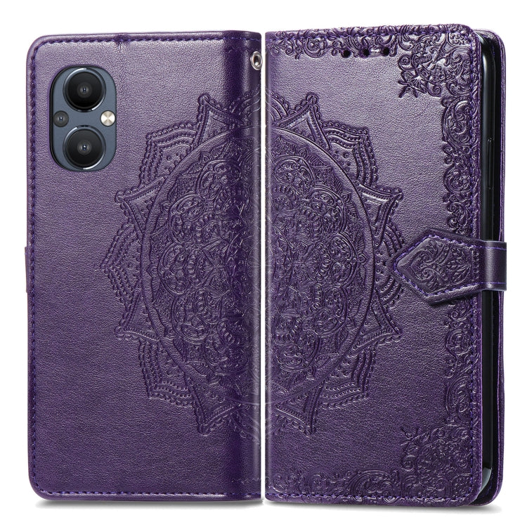 For OnePlus Nord N20 5G Mandala Flower Embossed Leather Case