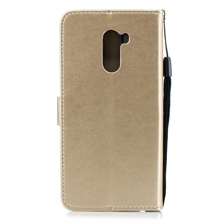 For Xiaomi POCO F1 Diamond Encrusted Butterflies Love Flowers Pattern Horizontal Flip Leather Case with Holder & Card Slots & Wallet & Lanyard