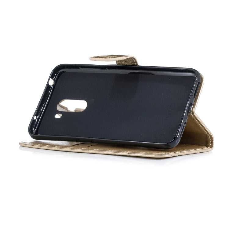 For Xiaomi POCO F1 Diamond Encrusted Butterflies Love Flowers Pattern Horizontal Flip Leather Case with Holder & Card Slots & Wallet & Lanyard