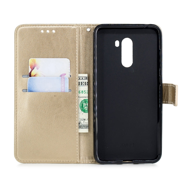 For Xiaomi POCO F1 Diamond Encrusted Butterflies Love Flowers Pattern Horizontal Flip Leather Case with Holder & Card Slots & Wallet & Lanyard