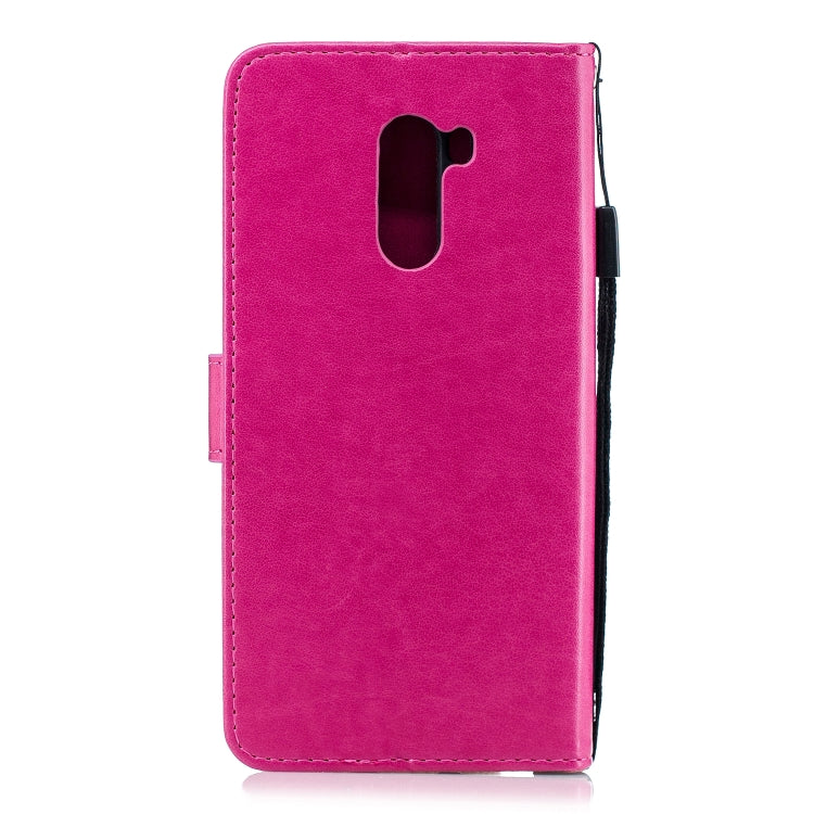 For Xiaomi POCO F1 Diamond Encrusted Butterflies Love Flowers Pattern Horizontal Flip Leather Case with Holder & Card Slots & Wallet & Lanyard