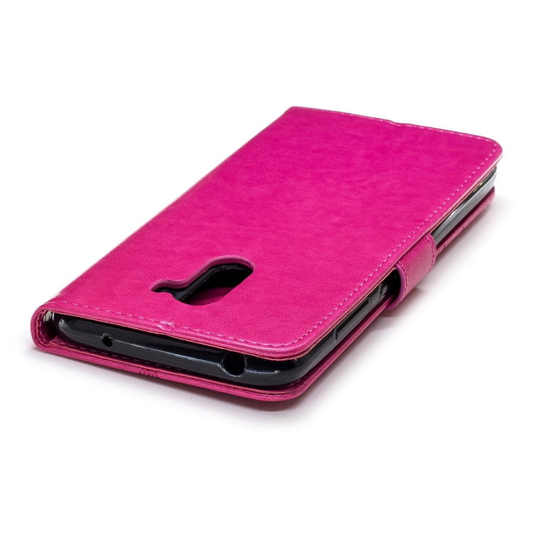 For Xiaomi POCO F1 Diamond Encrusted Butterflies Love Flowers Pattern Horizontal Flip Leather Case with Holder & Card Slots & Wallet & Lanyard