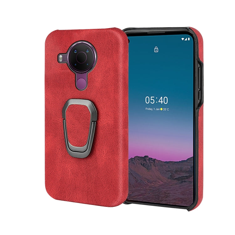 For Nokia 5.4 Ring Holder PU Phone Case