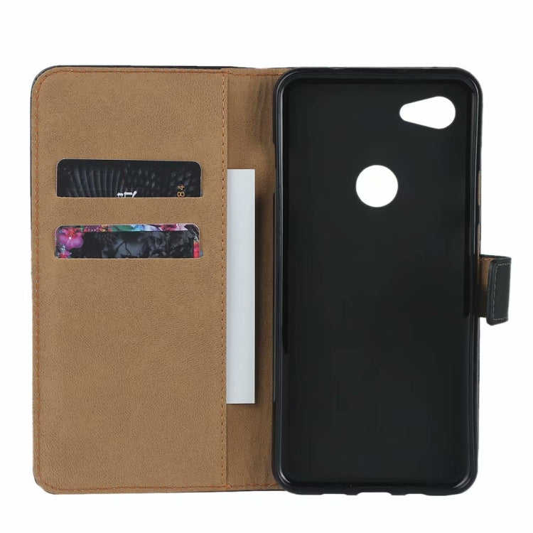 Horizontal Flip Leather Case for for Google Pixel 3A XL , with Magnetic Buckle & Holder & Card Slots & Wallet(Black)