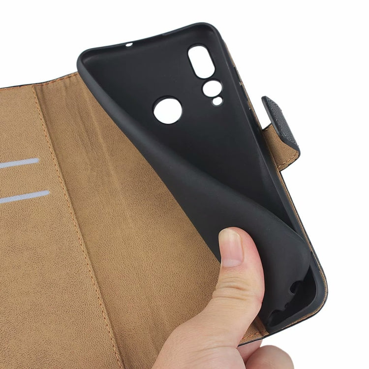 Horizontal Flip Leather Case for Huawei P Smart (2019) / Nova 3 Lite / Honor 10 Lite, with Magnetic Buckle & Holder & Card Slots & Wallet(Black)