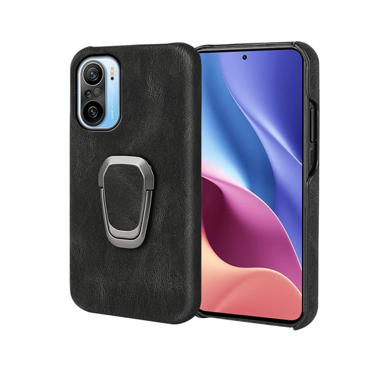 Ring Holder PU Phone Case For Xiaomi Redmi K40 / K40 Pro / K40 Pro+ / Poco F3 / Mi 11i / Mi 11X Pro / Mi 11X