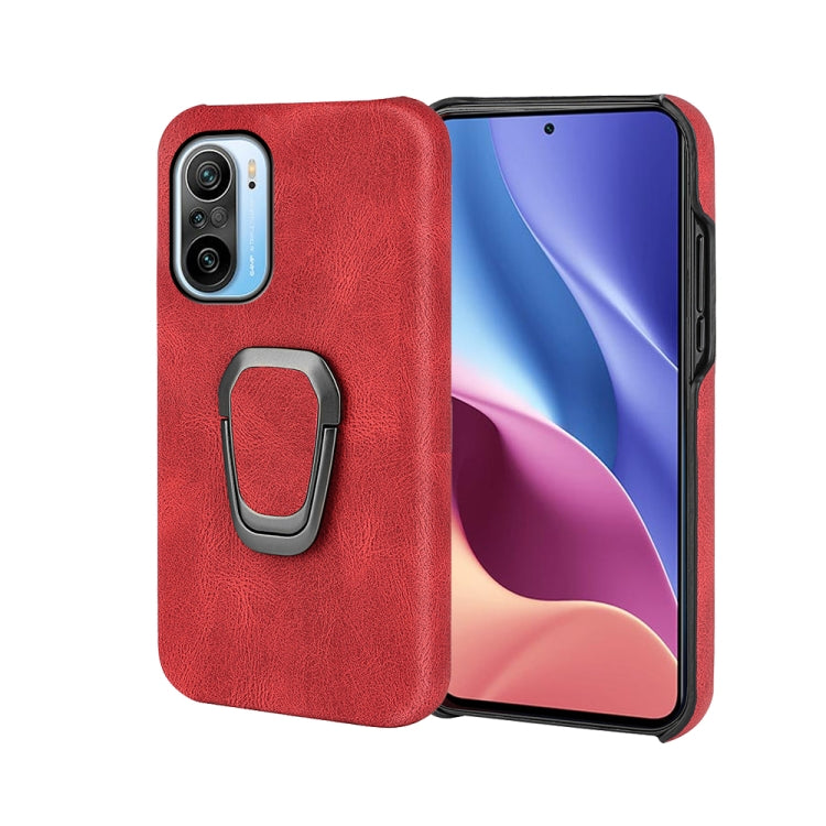 Ring Holder PU Phone Case For Xiaomi Redmi K40 / K40 Pro / K40 Pro+ / Poco F3 / Mi 11i / Mi 11X Pro / Mi 11X