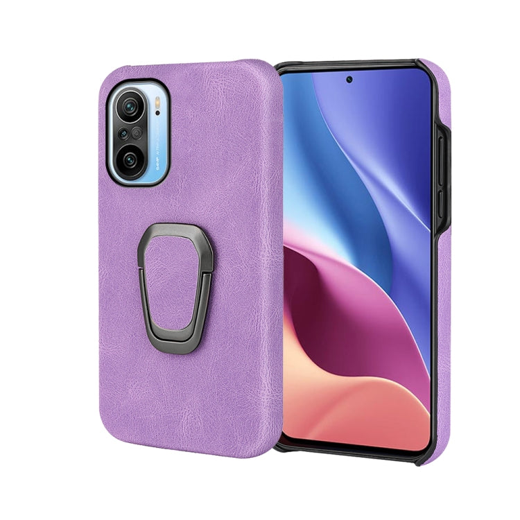 Ring Holder PU Phone Case For Xiaomi Redmi K40 / K40 Pro / K40 Pro+ / Poco F3 / Mi 11i / Mi 11X Pro / Mi 11X